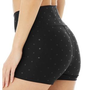 3” Airlift High Waist Polka Dot Biker Short